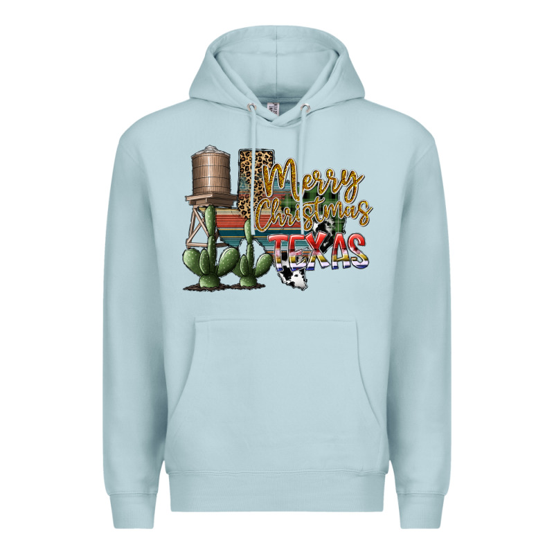 Merry Christmas Texas Premium Hoodie by SublimationCraftShop | Teevron