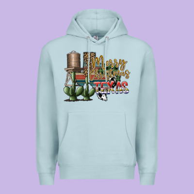 Merry Christmas Texas Premium Hoodie Designed By Sublimationcraftshop