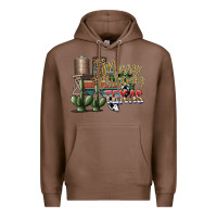 Chestnut merry christmas texas Premium Hoodie - SublimationCraftShop