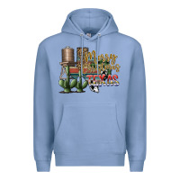 Colony Blue merry christmas texas Premium Hoodie - SublimationCraftShop