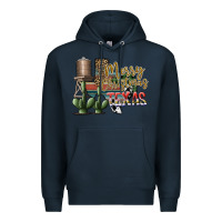 Navy merry christmas texas Premium Hoodie - SublimationCraftShop