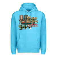 Ocean Blue merry christmas texas Premium Hoodie - SublimationCraftShop