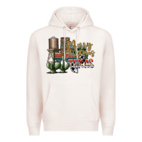 Pale Pink merry christmas texas Premium Hoodie - SublimationCraftShop