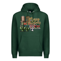 Sports Green merry christmas texas Premium Hoodie - SublimationCraftShop