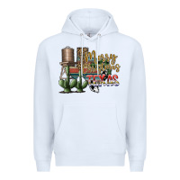 White merry christmas texas Premium Hoodie - SublimationCraftShop