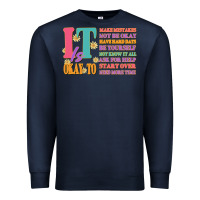 Navy it is okay to Premium Sweatshirt - JahusDesignShop