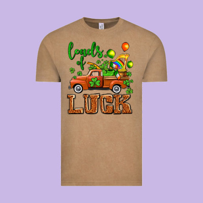 St. Patrick's Day Loads Of Truck Vintage Tee Designed By Oliviacreatesart