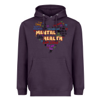 Plum mental health matters Heavyweight Hoodie - JahusDesignShop