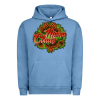 Pigment Pebble Blue mama claus cone Urban Hoodie - JahusDesignShop