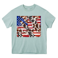 Arona cowhide amerikan flag Heavy Core Tee - TumblerDesignByShophia