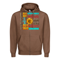 Chestnut sunflower sunshine Zipper Hoodie - AdoDesignShop
