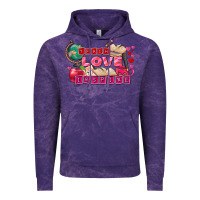 Cloud Purple Valentine's Day Teach Love Inspire Vintage Hoodie - FaDigitalArtStudio