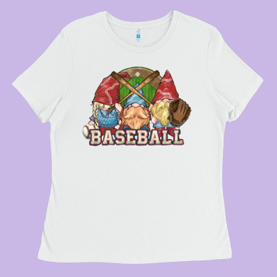 Baseball Gnomies Ladies Tee Designed By Howdyjamesfarm