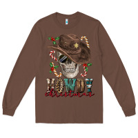 Chestnut howdy christmas skull Long Sleeve Tee - FaDigitalArtStudio