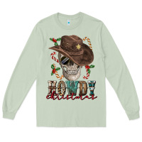 Matcha howdy christmas skull Long Sleeve Tee - FaDigitalArtStudio