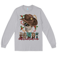 Moon Dust howdy christmas skull Long Sleeve Tee - FaDigitalArtStudio