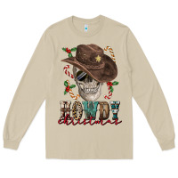 Mushroom howdy christmas skull Long Sleeve Tee - FaDigitalArtStudio