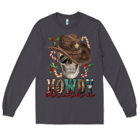 Smoke howdy christmas skull Long Sleeve Tee - FaDigitalArtStudio