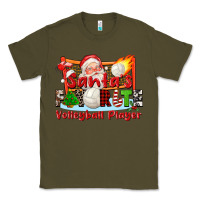 Army Green santas favorite volleyball player Classic Tee - CowGirlArtShop