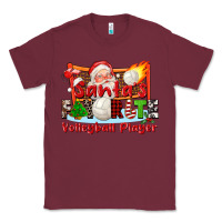 Burgundy santas favorite volleyball player Classic Tee - CowGirlArtShop