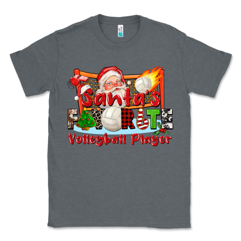 Santas Favorite Volleyball Player Classic Tee by CowGirlArtShop | Teevron