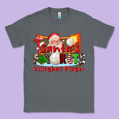 Santas Favorite Volleyball Player Classic Tee Designed By Cowgirlartshop
