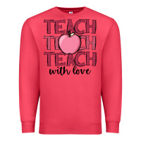 Cardinal teach with love Premium Sweatshirt - JahusDesignShop