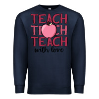 Navy teach with love Premium Sweatshirt - JahusDesignShop