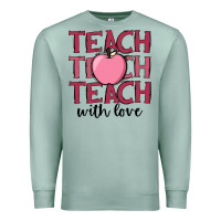 Seafoam teach with love Premium Sweatshirt - JahusDesignShop