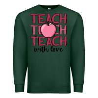 Sports Green teach with love Premium Sweatshirt - JahusDesignShop