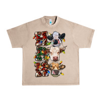 French Oak Ho Ho Ho Cows Urban Heavy Tee - RanaPortraitStore