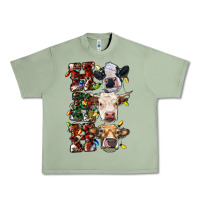 Oil Green Ho Ho Ho Cows Urban Heavy Tee - RanaPortraitStore