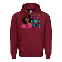Burgundy mad hustler dope soul Zipper Hoodie - AdoDesignShop