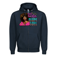 Navy mad hustler dope soul Zipper Hoodie - AdoDesignShop