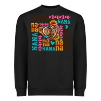 Black nana nana nana with hearts Heavyweight Sweatshirt - AdoDesignShop