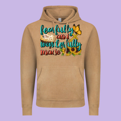 Fearfully And Wonderfully Made Vintage Hoodie Designed By Bundleandbundleshop