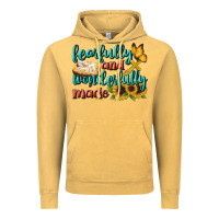 Vintage Mustard Fearfully And Wonderfully Made Vintage Hoodie - BundleAndBundleShop