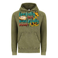 Vintage Olive Fearfully And Wonderfully Made Vintage Hoodie - BundleAndBundleShop