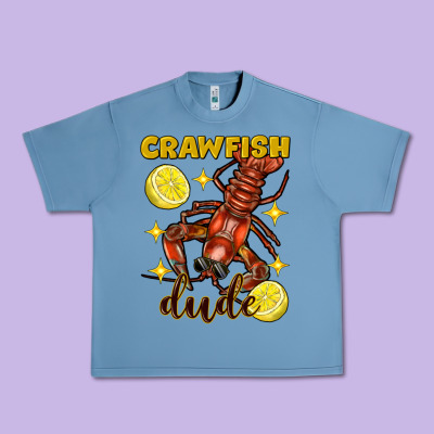 Mardi Gras Crawfish Dude Urban Heavy Tee Designed By Fadigitalartstudio
