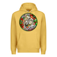 Antique Gold christmas lincoln sheep Premium Hoodie - LillyAllenDesigns