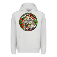 Dove Grey christmas lincoln sheep Premium Hoodie - LillyAllenDesigns