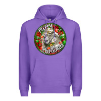 Purple christmas lincoln sheep Premium Hoodie - LillyAllenDesigns