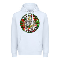 White christmas lincoln sheep Premium Hoodie - LillyAllenDesigns