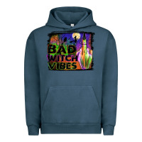 Pigment Midnight Navy bad witch vibes Urban Hoodie - JahusDesignShop