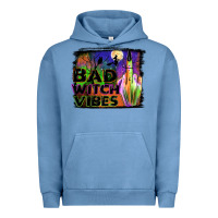 Pigment Pebble Blue bad witch vibes Urban Hoodie - JahusDesignShop