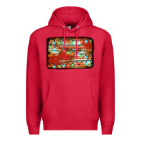 Cardinal christmas serape sunflower background Premium Hoodie - Jasminsmagicworld