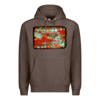 Coffee christmas serape sunflower background Premium Hoodie - Jasminsmagicworld