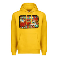 Lemon christmas serape sunflower background Premium Hoodie - Jasminsmagicworld