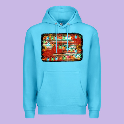 Christmas Serape Sunflower Background Premium Hoodie Designed By Jasminsmagicworld