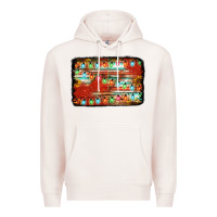 Pale Pink christmas serape sunflower background Premium Hoodie - Jasminsmagicworld